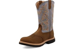Twisted X Men's 10" Western Work Boot, Round Toe