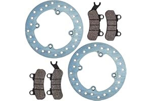 NICHE Brake Pad Rotor Kit for Can-Am Maverick Sport Trail 1000 Commander 1000R 700 705601511 715900379 (Semi-Metallic)