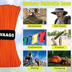 VVAAGG 1000lb Paracord Rope 200FT, 4mm Utility