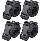 Vigorport Utility Straps Quick Release Nylon Backpack Accessory Bag Strap | Adjustable Nylon Travel Belt, Multi Purpose Compression Straps, Sleeping Bag Strap for Hiking, Travel, Outdoor Sports-4 Pack