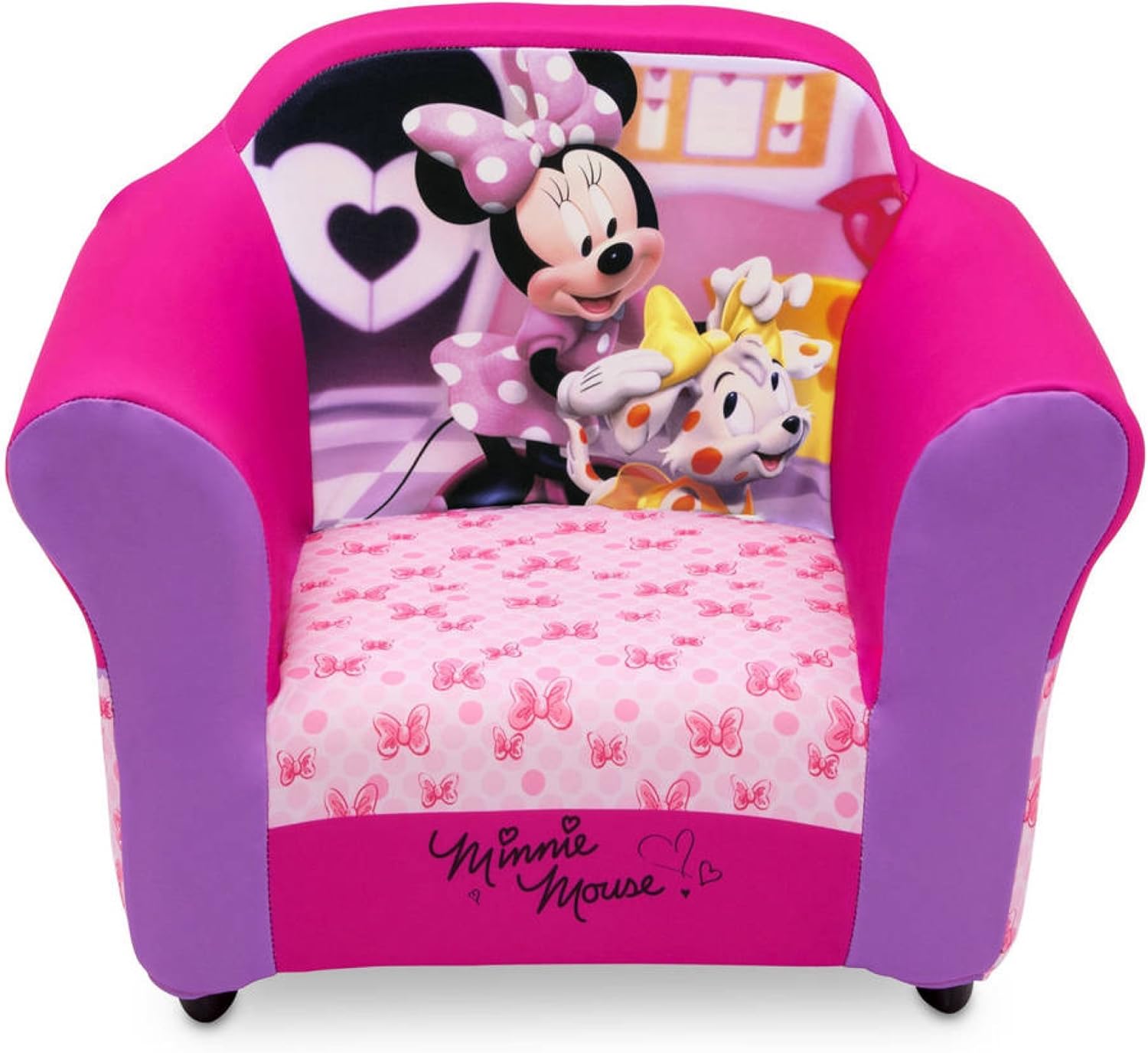 minnie mouse upholstered sofa & ottoman set
