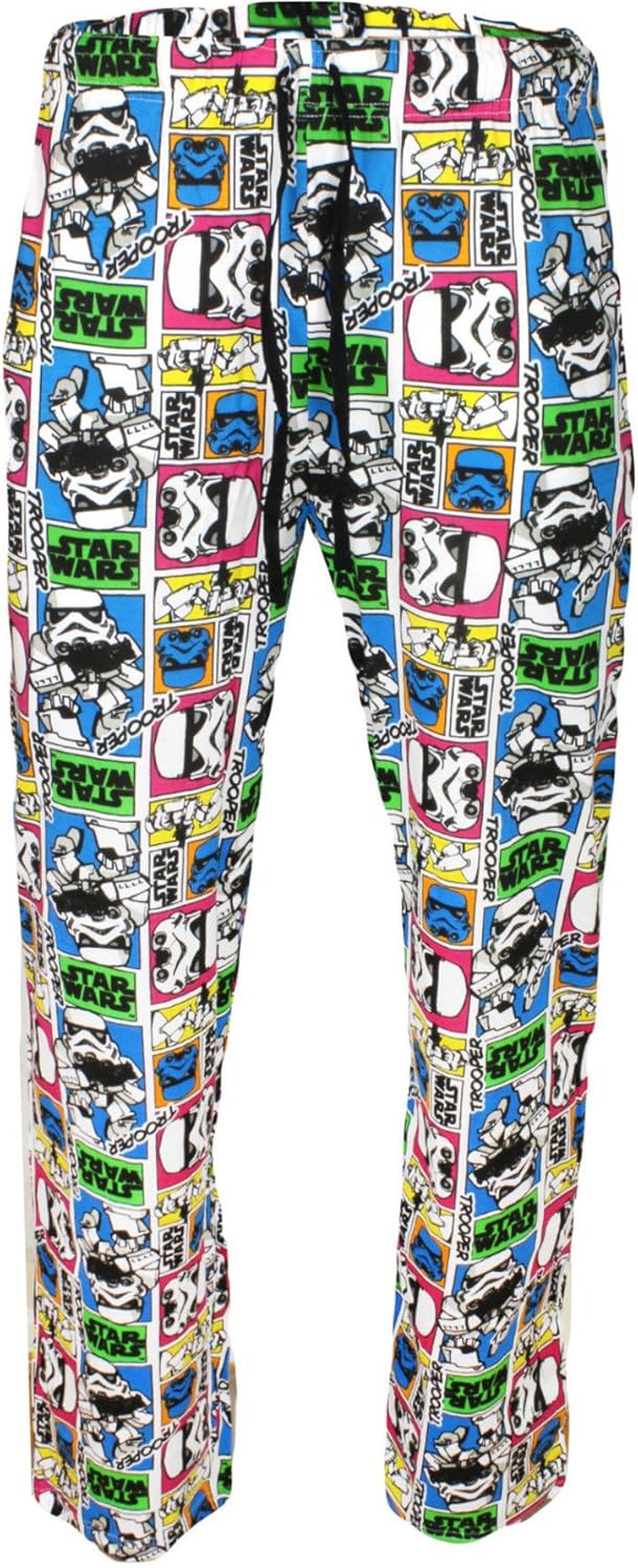 Mens Starwars Stormtrooper Print Cotton Lounge Pants Sizes S,M,L,XL