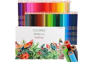 FanVean Colored Pencils for Adult Coloring Books: Color Pencil set Art Supplies Gift for Adults & Kids 72 Count