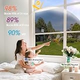 Lifetree One Way Window Film Privacy Heat Reflective Mirror 44.5x200cm Black view 3