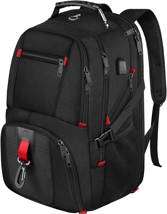MATEIN Extra Large Travel Backpack, 18.4 Inch Mens Back Pack with Water