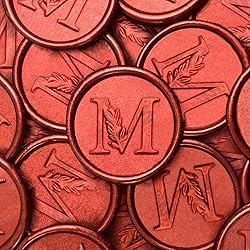 25Pcs Red Wax Seal Stickers Handmade Vintage
