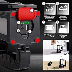 anlook Flashlight Spotlight Rechargeable, High