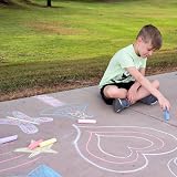 JOYIN 160 PCS Washable Sidewalk Chalks Set Non-Toxic Jumbo Chalk Outdoor Art view 4