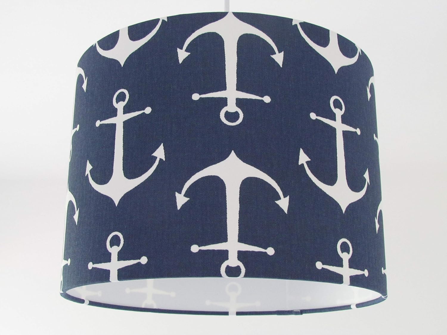 Handmade Navy Anchor Seaside Nautical Lampshade Ceiling Lightshade