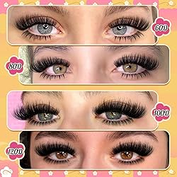 calphdiar Fluffy Lash Clusters with Bottom Lashes