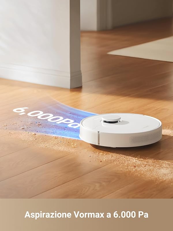 D10 Plus Gen 2 Robot Aspirapolvere, Potenza di Aspirazione 6.000 Pa