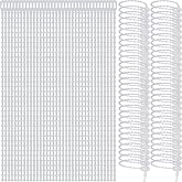 Pasow Beaded Cable Tie Wrap Releasable Reusable Zip Ties Adjustable Self Locking Nylon Cable Zip Ties - 100 Pack (6 Inch)