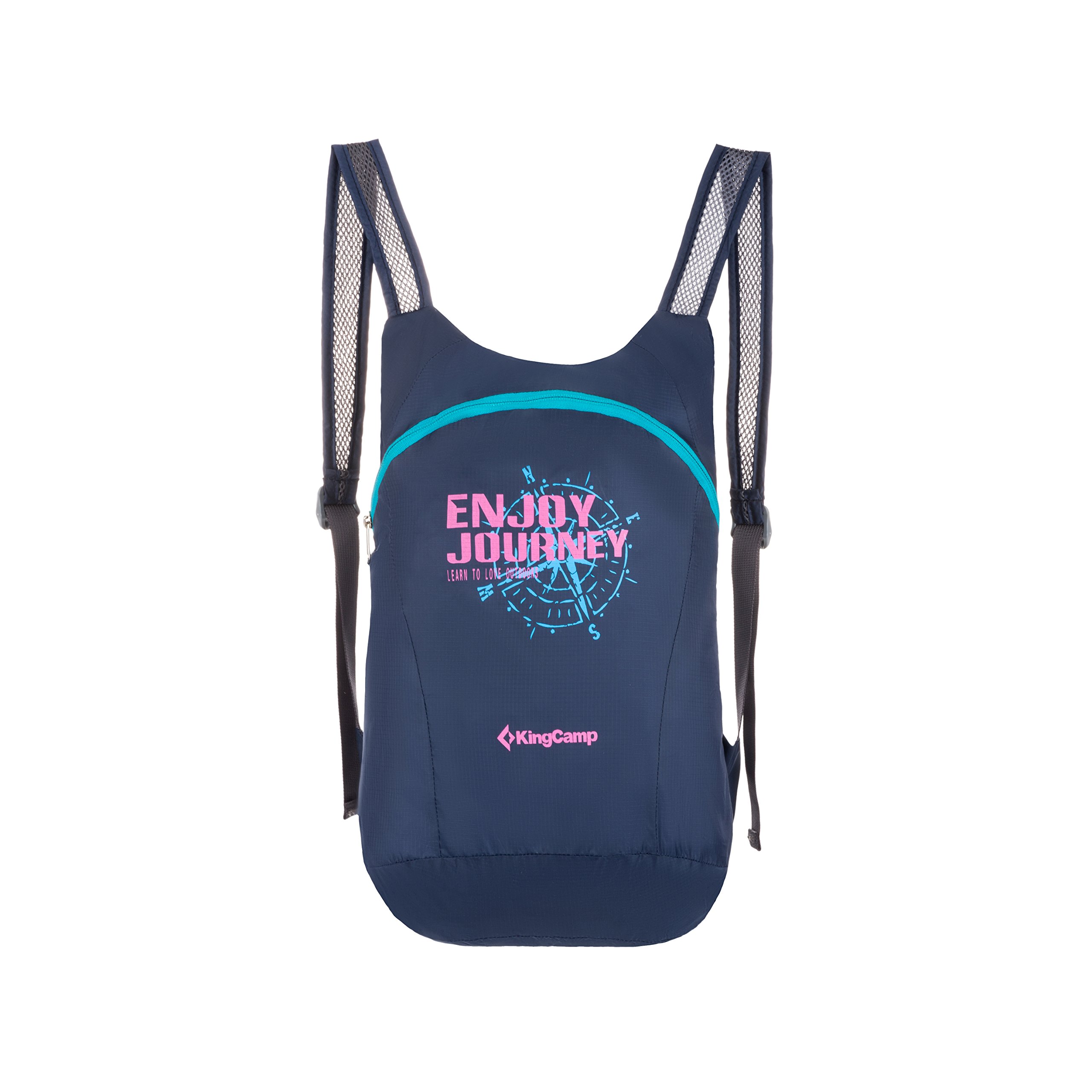 KingCamp 12L Ultralight Handy Packable Hiking Travel Backpack Daypack (Dark Blue)