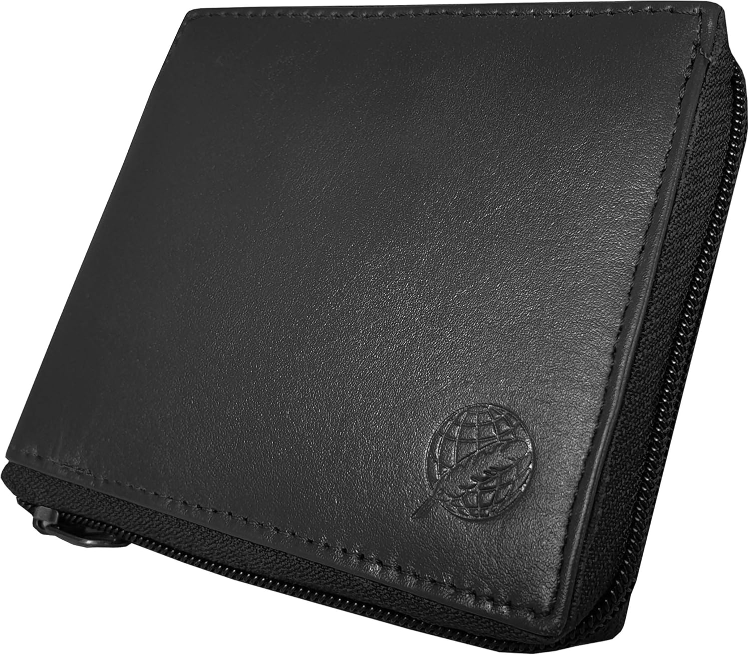 Roamlite Zip Around Men’s Designer Wallet, Zipped Up Real Leather with Removable Cards Holder 9