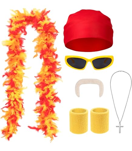 Pañuelo para disfraz de Hogan Hulkamania Logo -Rojo Pañuelo para disfraz de Hogan Hulkamania Logo -Rojo
