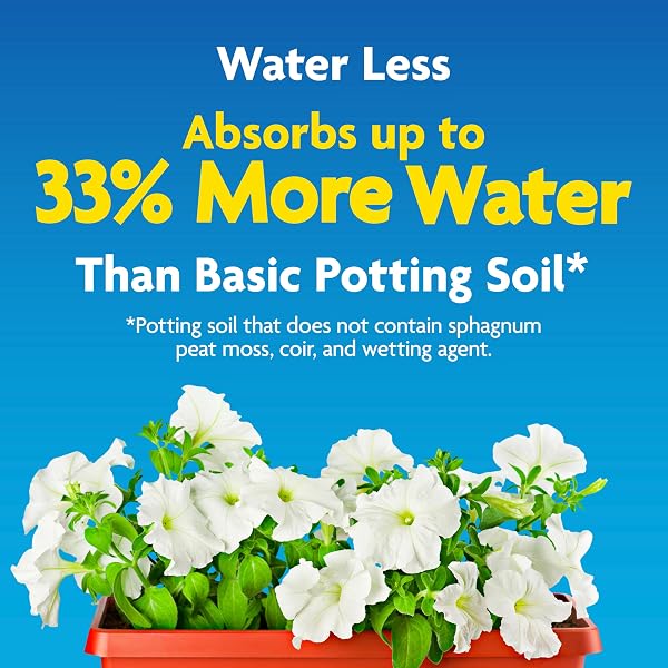 MIRACLE-GRO MOISTURE CONTROL POTTING MIX – PLANT SOIL FOR CONTAINER PLANTS, PROTECTS AGAINST OVER- AND UNDER-WATERING, 8 QT. (2-PACK)
