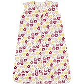 Luvable Friends Unisex Baby Sleeveless Jersey Cotton Sleeping Bag, Sack, Blanket, Flowers Jersey, 0-6 Months