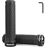 GPMTER Bike Handlebar Grips, Single Lock on Bicycle Handle Bar, for BMX, Mountain, MTB, Beach Cruiser, Scooter, Folding Bike, Soft Non-Slip-Rubber Hand Grip Comfortable Ergonomic