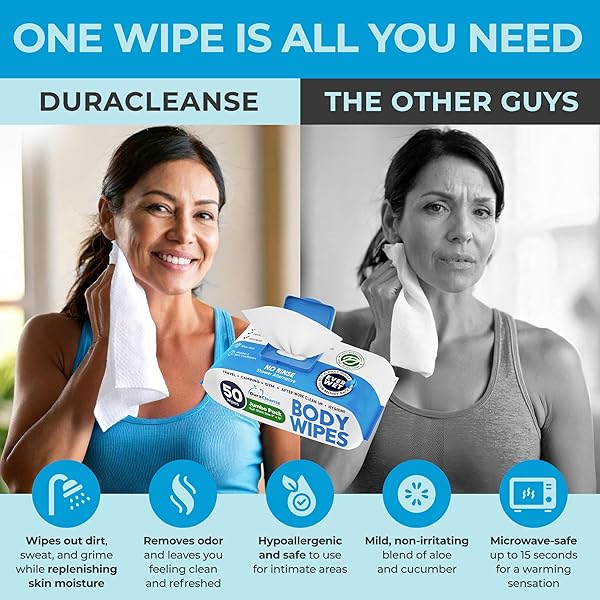 XL BODY WIPES FOR ADULTS BATHING NO RINSE – 50 CT. + 4 TRAVEL SHOWER WIPES – 9″X12″ THICK CLEANSING BATH WASH WIPES FOR ELDERLY INCONTINENCE – DISPOSABLE WASHCLOTHS, CAMPING ESSENTIALS FOR WOMEN & MEN