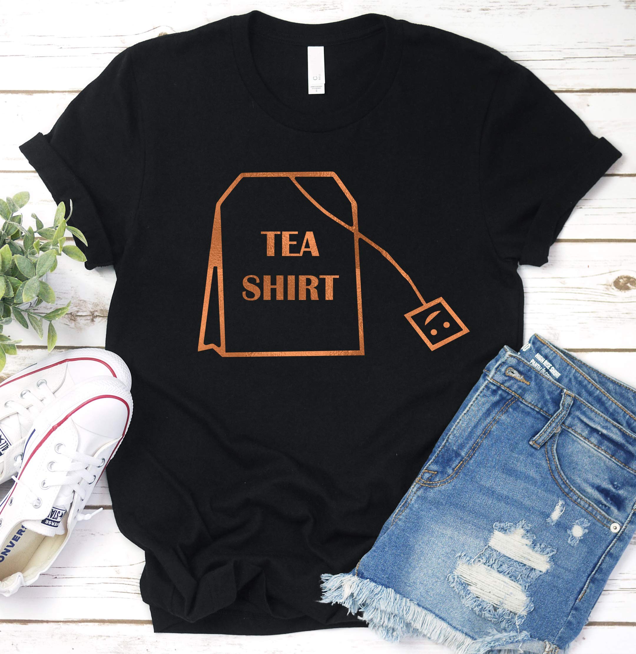 Tea Shirt Funny Saying T Shirt Humor Gift Idea Short Sleeve Stellanovelty