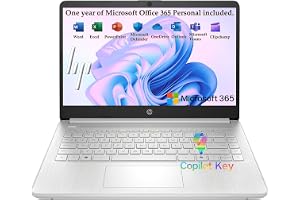 HP 2026 Essential Laptop, Intel Processor, 128GB Storage, Windows 11 | Copilot AI, Office 365, LED Display, 1TB Cloud Storage