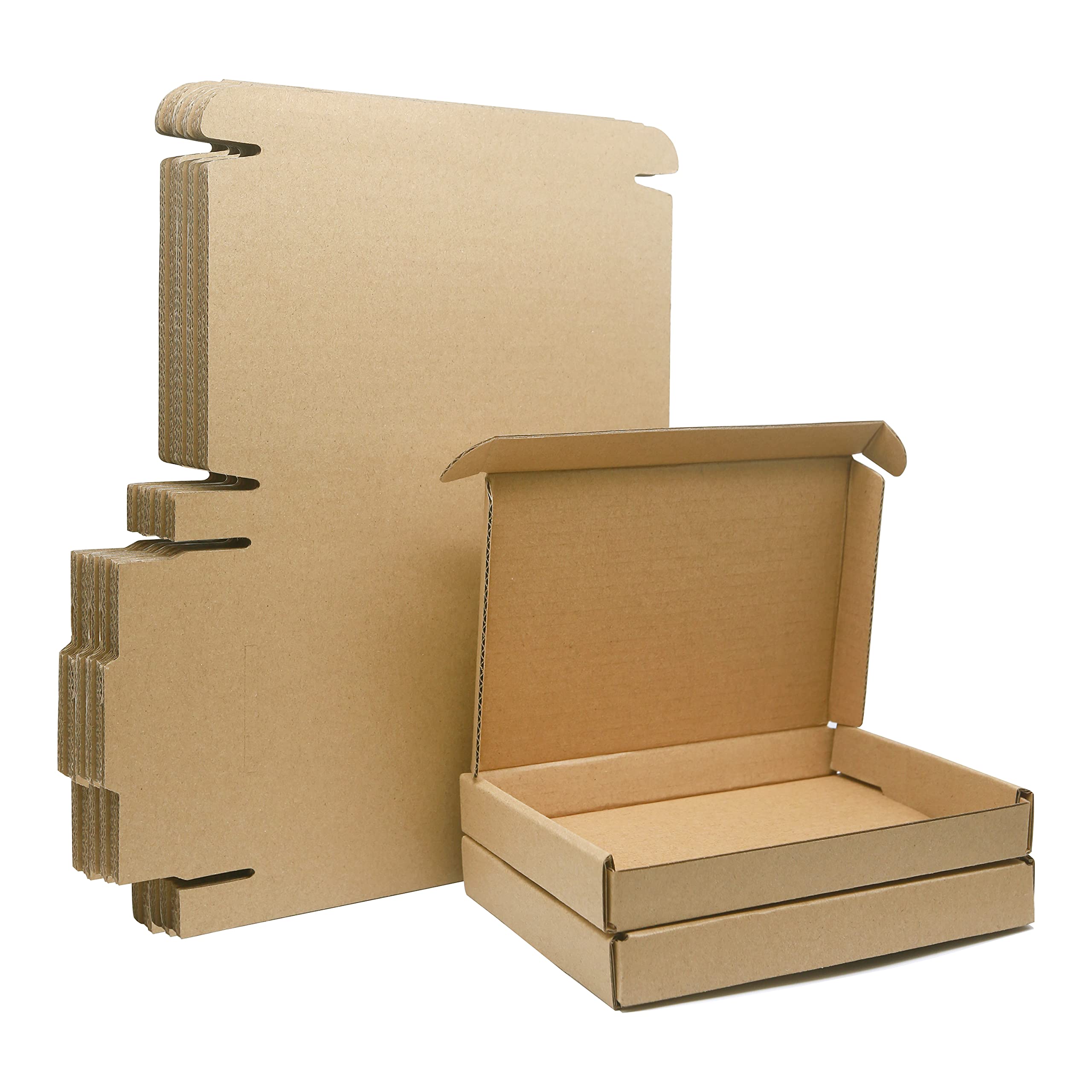 Corrugated Cardboard Shipping Boxes, 15x10x2cm Royal Mail Letter PIP Boxes, Packaging Mailing Boxes for Business, Posting, Storing or Gift(Pack of 10)