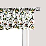 Ambesonne Mexican Window Valance, Traditional Day
