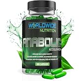 Worldwide Nutrition Anabolic Accelerator &ndash; Daily Supplement for Men &ndash; 180 Capsules &ndash; Supports Energy, Workout Recovery &amp; Muscle Health