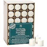 Hosley’s Set of 72 White Unscented Votive Candles