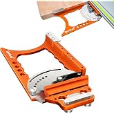 SpeTool Adjustable Angle Track Saw Square, Track Saw Guide Rail Square with 9 Preset Angle Stops (0&deg;&ndash;60&deg;), Quick-Setup, Compatible with Festool, Makita, Milwaukee, POWERTEC, WEN &amp; Evolution