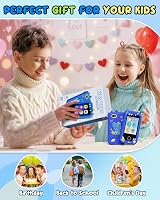 UCIDCI Kids Smart Phone Toy Dual Camera 4.0 Inch Learn Games MP3 Clock Toddlers view 7