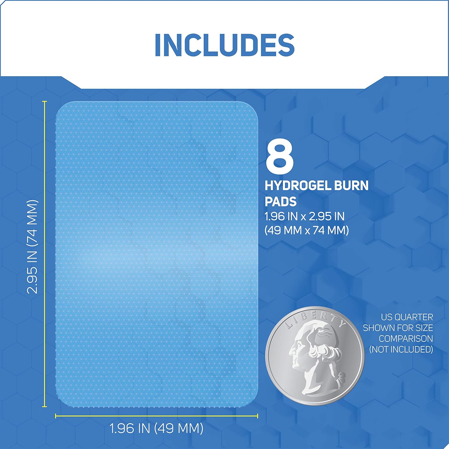 Care Science Hydrogel Sterile Burn Pads & Wound Dressing for Burn Relief, 4 ct | Instant Cooling Relief for Minor Burns: Health & Personal Care