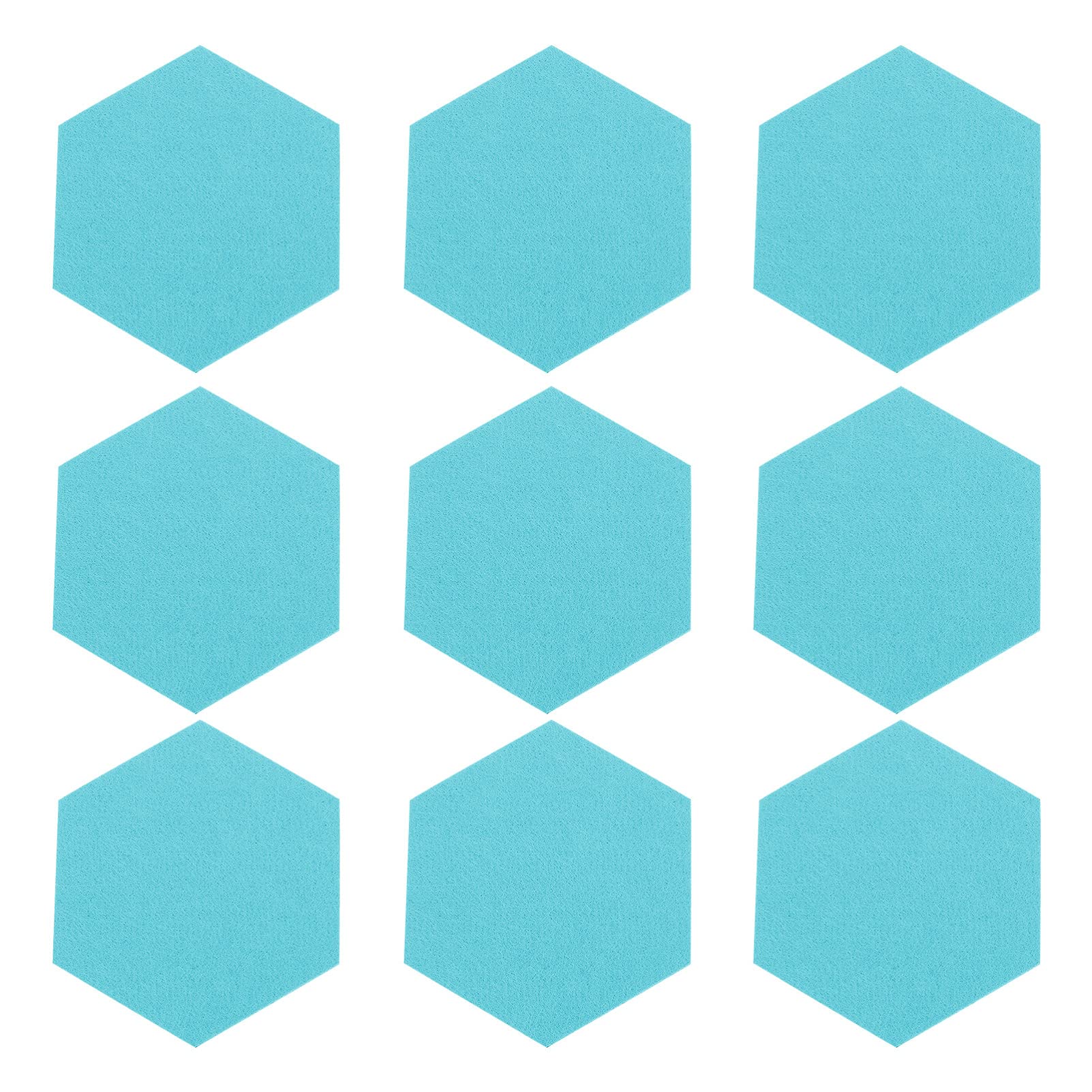 VALICLUD 12pcs Felt Wall Board Hexagon Felt Tile Board Delicate Wall Memo Photo Decoration for Home Office