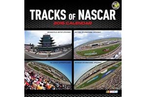 TF PUBLISHING 2016 Tracks of Nascar Wall Calendar
