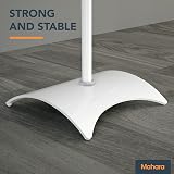 Mahara Universal White Floor Standing Speaker Stands Pair Height Adjustable view 4
