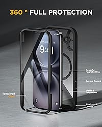 Miracase for iPhone 16 Case 6.1'', Full-Body Bumper