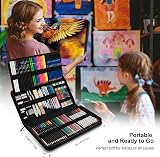 KALOUR 154PCS Art Supplies Sketching Drawing Kit with Sketchbook Tutorial Book view 8