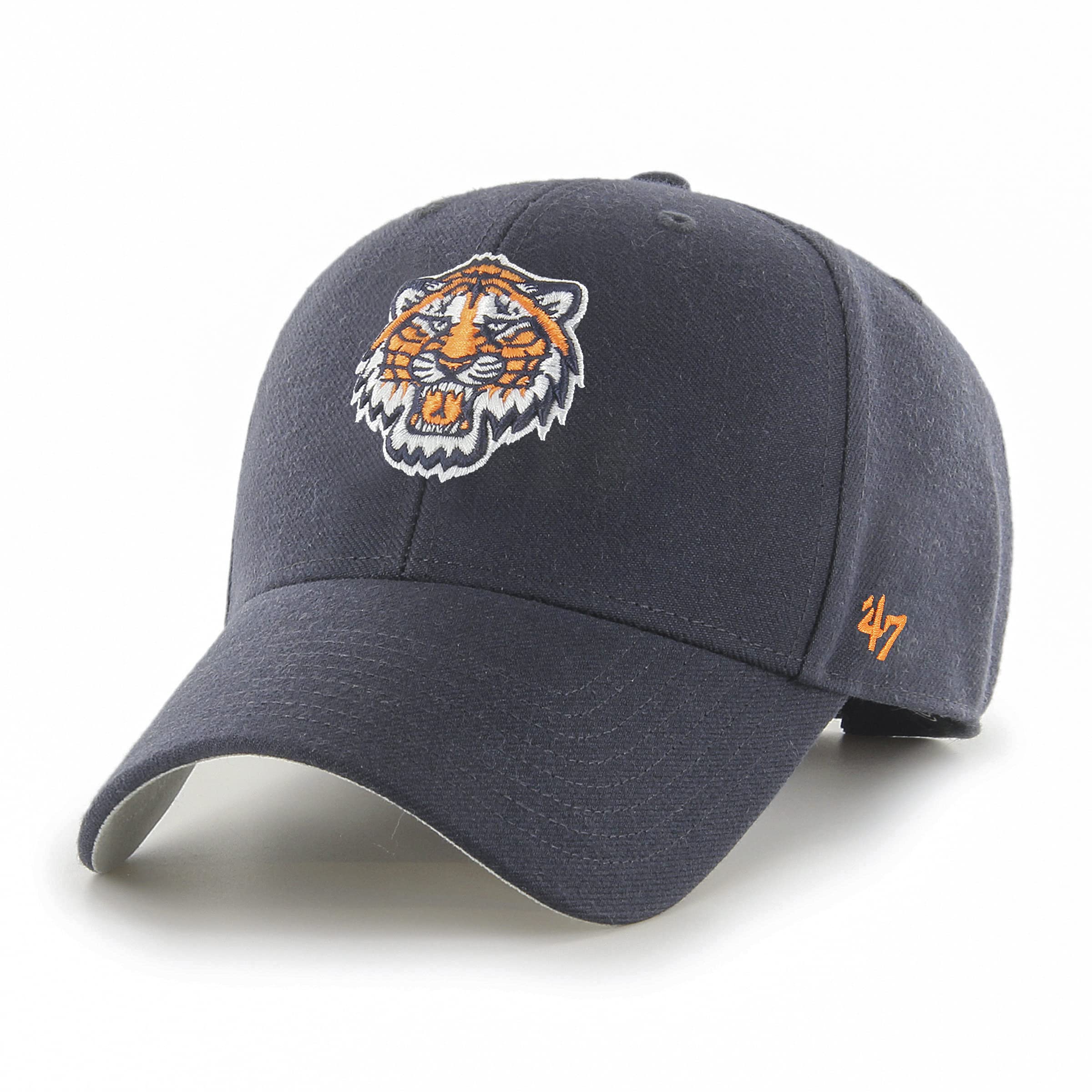 47 Detroit Tigers MLB MVP Unisex Baseball Cap, Adjustable, Team Badge, Navy Blue