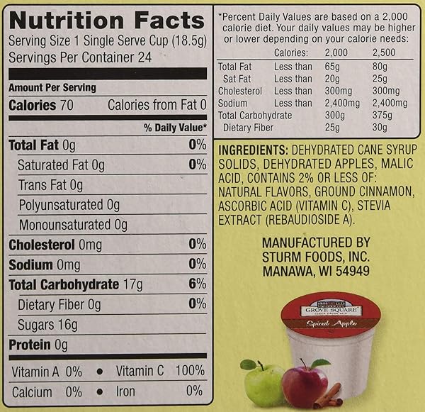 GROVE SQUARE CIDER PODS, VARIETY PACK, SINGLE SERVE (PACK OF 24) (PACKAGING MAY VARY)