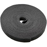 100-Foot Reusable Hook & Loop Cable Tie Roll - Strong Double-Sided Adhesion | Wire Management Solution
