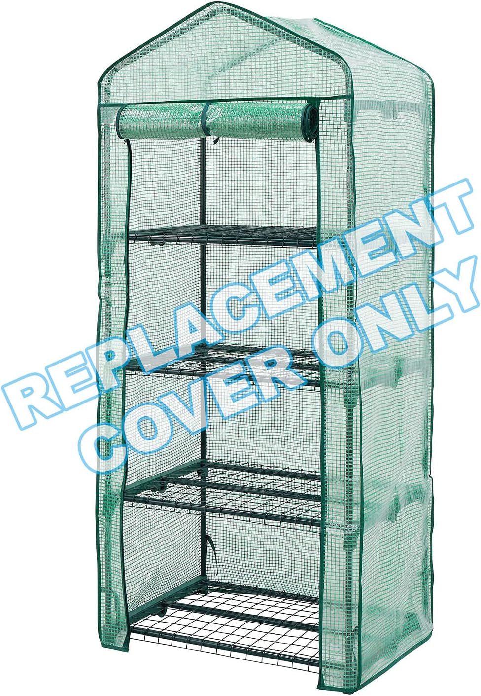 Taylor & Brown 4 Tier Greenhouse Cover Reinforced PVC 69x49x160cm Replacement