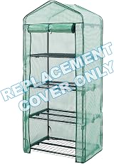 Taylor & Brown 4 Tier Greenhouse Cover Reinforced PVC 69x49x160cm Replacement