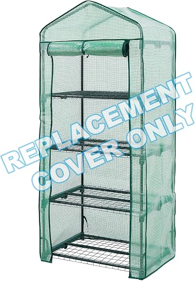Taylor & Brown 4 Tier Greenhouse Cover Reinforced PVC 69x49x160cm Replacement
