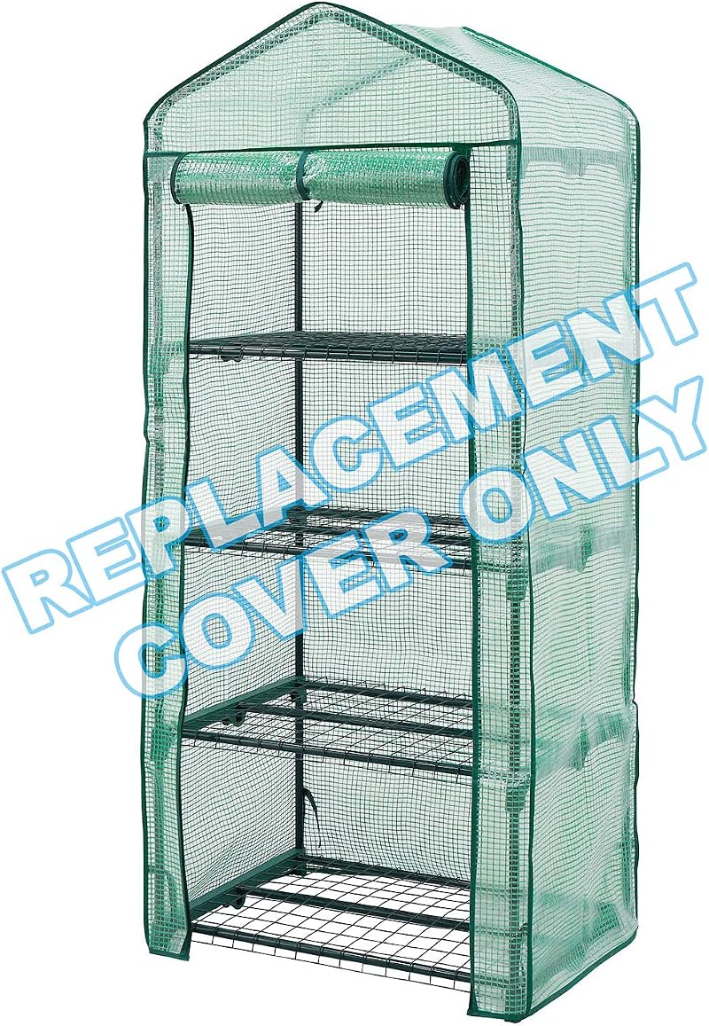Taylor & Brown 4 Tier Greenhouse Cover Reinforced PVC 69x49x160cm Replacement
