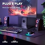 GXTrust Trust Gaming GXT 606B Javv PC Speakers 2.0 12W RGB USB Powered view 4