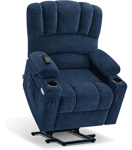 MCombo Power Lift Recliner Chair - Dual Motor, Adjustable Headrest, Infinite Positions, Fabric - View #3