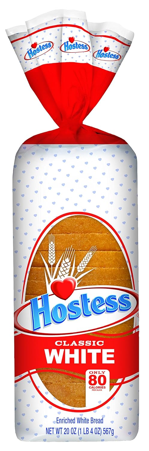 Hostess Classic White Bread, 20 Ounce (Pack of 4)