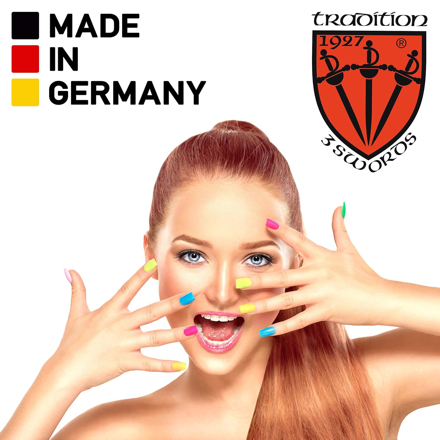 3 Swords Germany - SAPPHIRE NAIL FILE 2 PIECES with 1 PIECE 3-way nail buffer – NAIL CARE MADE IN GERMANY : Beauty