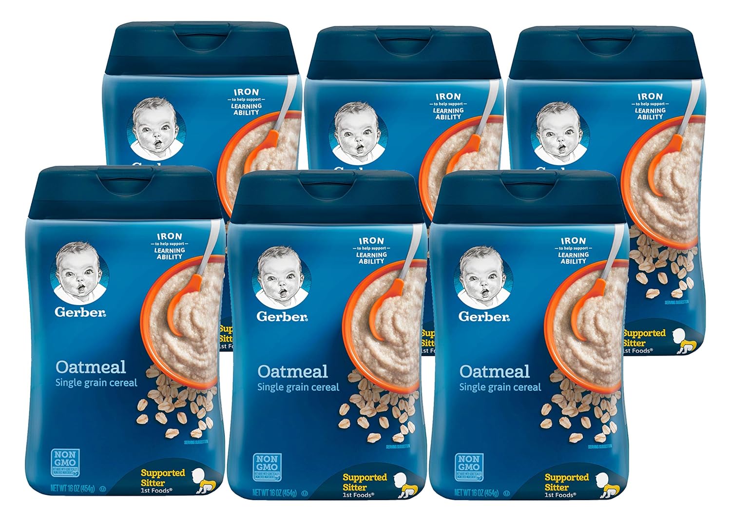gerber single grain oatmeal baby cereal