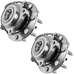 TRQ 2 Piece Front Wheel Bearing & Hub Assembly Set